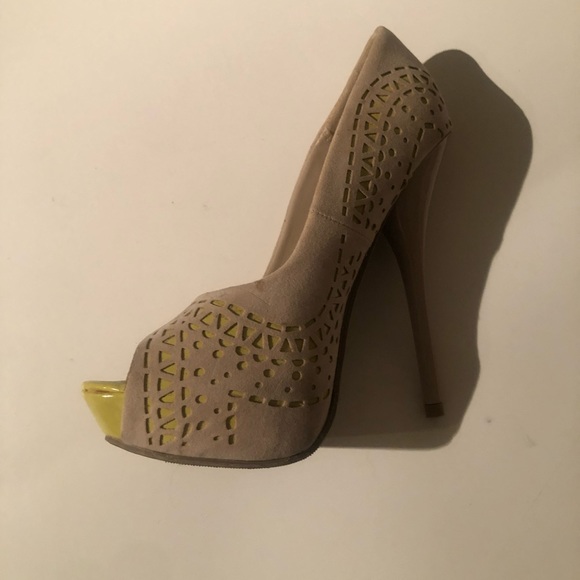 Street society ladies peep toe platform high heel - Picture 9 of 10